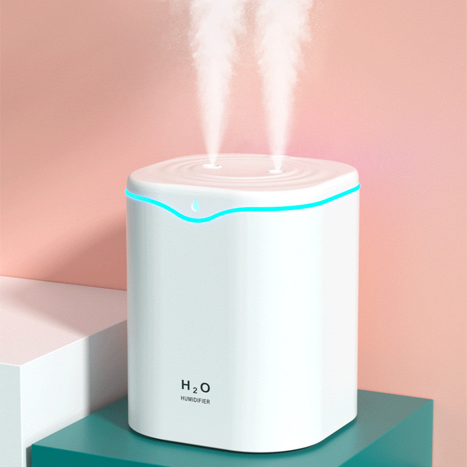 Home Desktop Large-capacity Compact Portable Dual-jet Humidifier