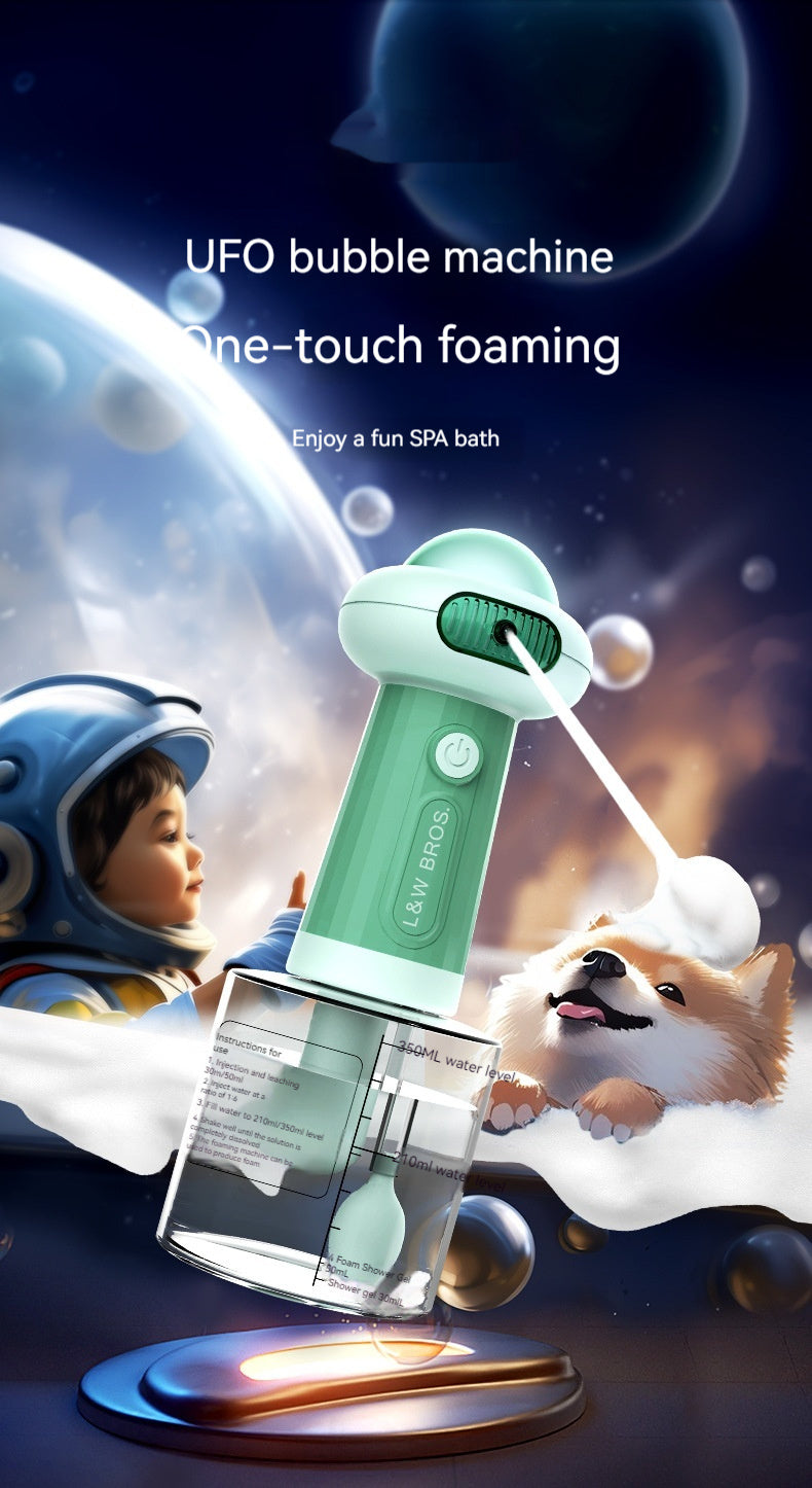 Makwamart Smart Pet Bath Bubble Machine 400ML Second Generation