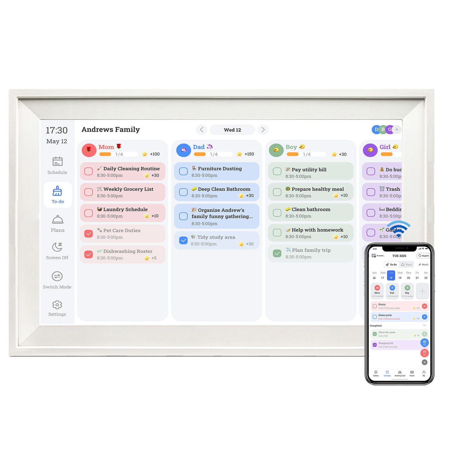 Makwamart Smart Digital Photo Frame With APP