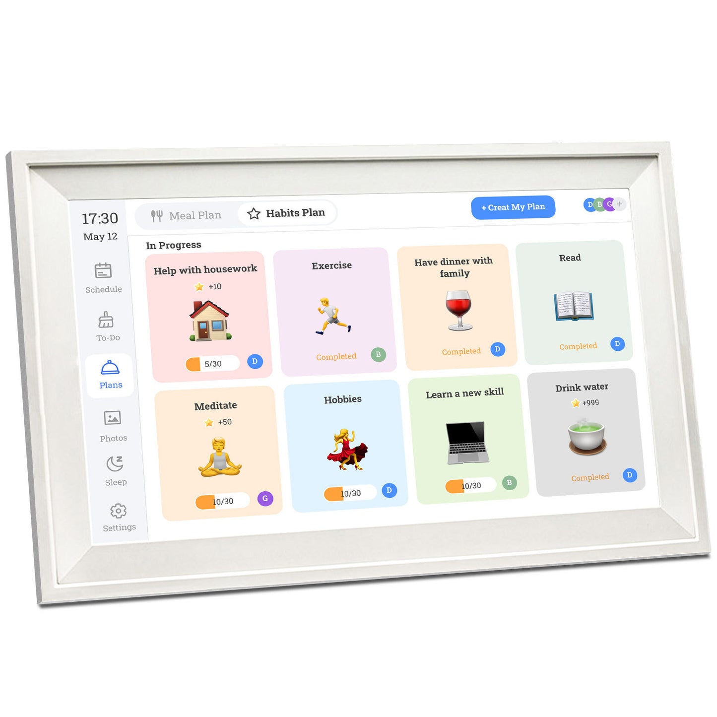 Makwamart Smart Digital Photo Frame With APP