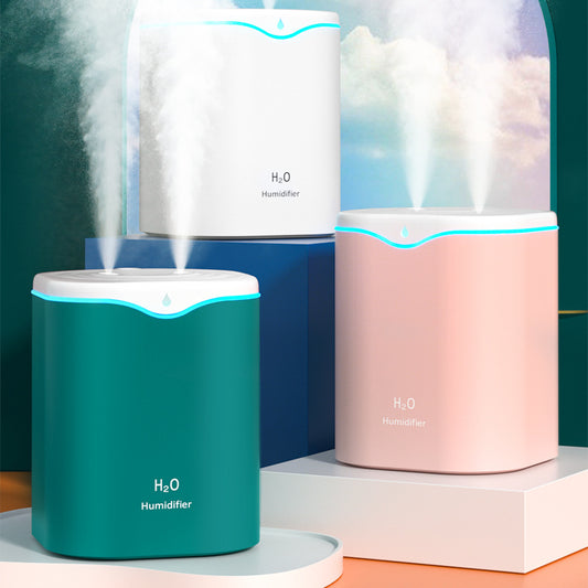 Home Desktop Large-capacity Compact Portable Dual-jet Humidifier